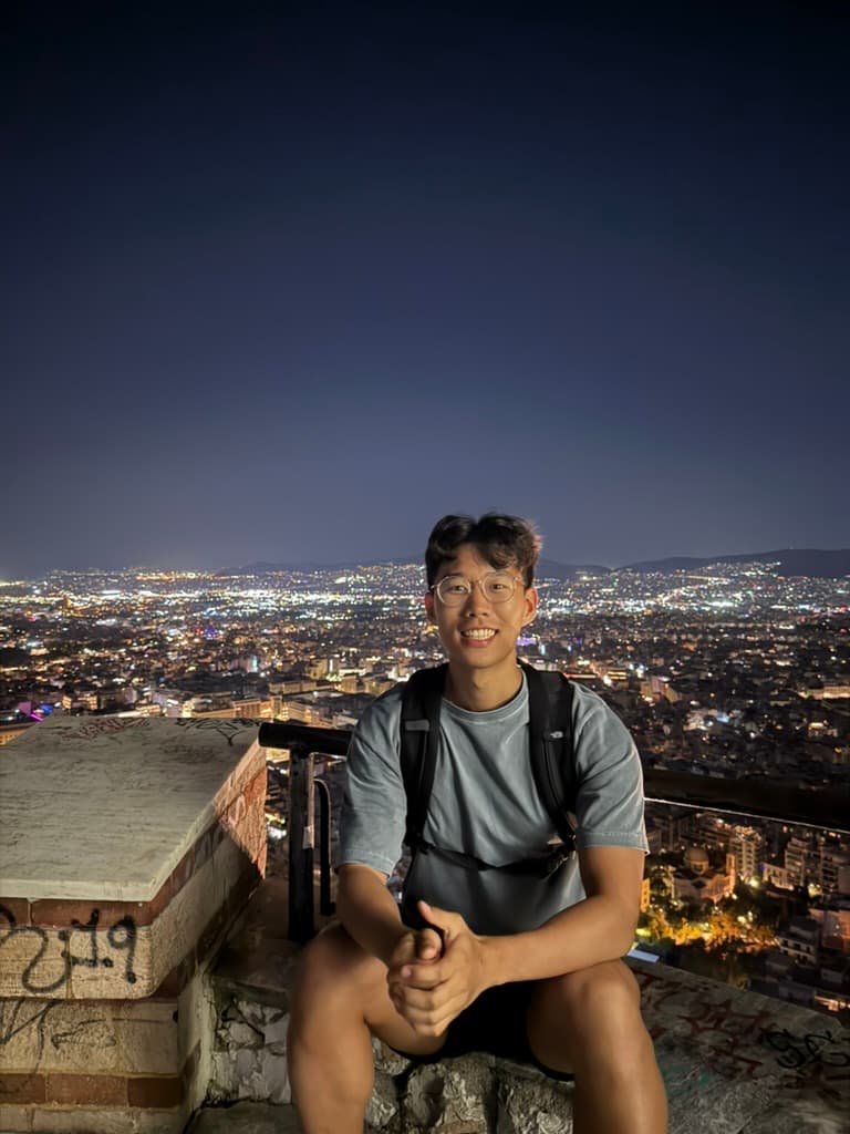 Haeju in Athens at night